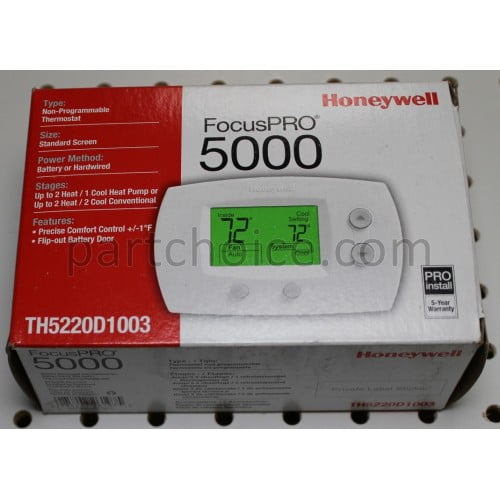 Honeywell TH5220D1003 NonProgrammable Digital Thermostat