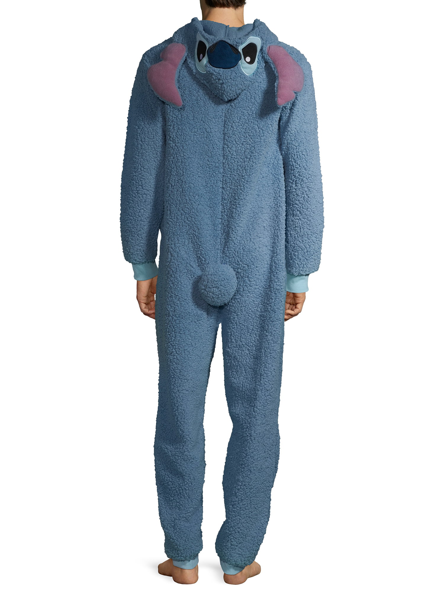 Lilo and Stitch Disney Girls Pajamas Size 4-12 One Piece Union Suit Hood  Costume