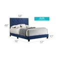 thumbnail image 3 of Glory Furniture Suffolk Velvet Upholstered Full Bed in Navy Blue, 3 of 4