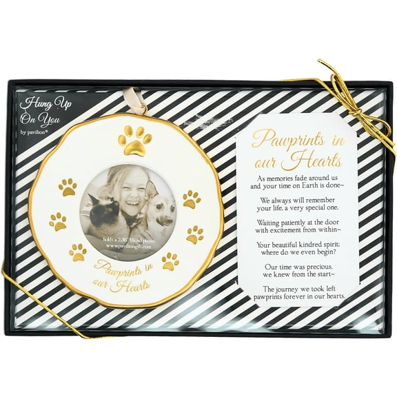 Pawprints - 4" Photo Frame Ornament