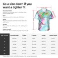 thumbnail image 5 of Pofeuu Dragonfly Floral Print Hawaiian Shirt for Men Sleeves Casual Button Down Summer Beach Dress Shirts T-Shirts,Small, 5 of 7