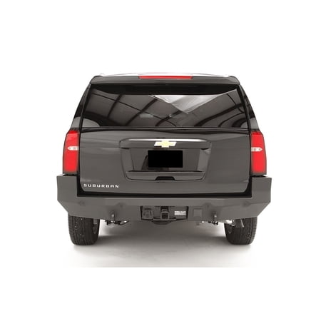 Fab Fours 15-C, Automotive Rear Bumper with Premium Sensor for 2015-2018 2020 Matte Black
