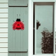 thumbnail image 4 of 3D Metal Ladybug Ornaments Hanging Wall Sculpture Little Decorative 4.33Inchx3.46Inchx2.17inch Yard Fence Decor Rust Red, 4 of 8