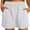 White, variant on Bpmpbo Shorts for Women Summer Fashion Solid Color Button Pocket Shorts on Clearance