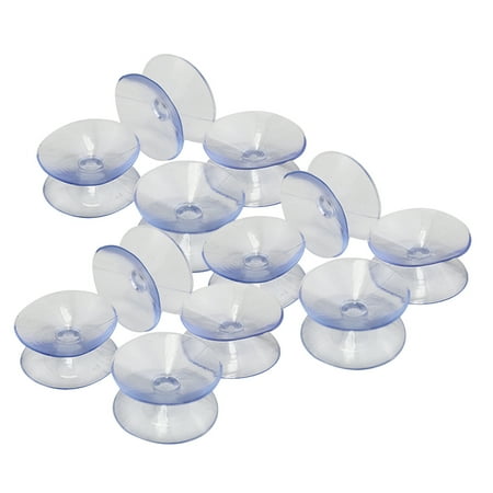 

50Pcs 20mm Transparent Double-sided Suction Rubber Pads for Glass Silicone Suckers without Hooks