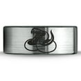 thumbnail image 2 of Tungsten Hissing Snake Python Serpent Band Ring 8mm Men Women Comfort Fit Brushed Gray Flat Cut Black Polished, 2 of 4