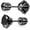 Black, variant on Hypoallergenic Titanium Screw Earrings for Sensitive Ears 5A Cubic Zirconia Titanium Stud Earrings for Unisex, Double-Sided Earrings Pierced Earrings Jewelry