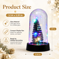 thumbnail image 2 of Lighted Mini Christmas Tree Figurine, Glowing Holiday Table Accent for Fireplace, Entryway, Dining Table, Bedroom, Living Room, Seasonal Party and Winter Decor, 2 of 6