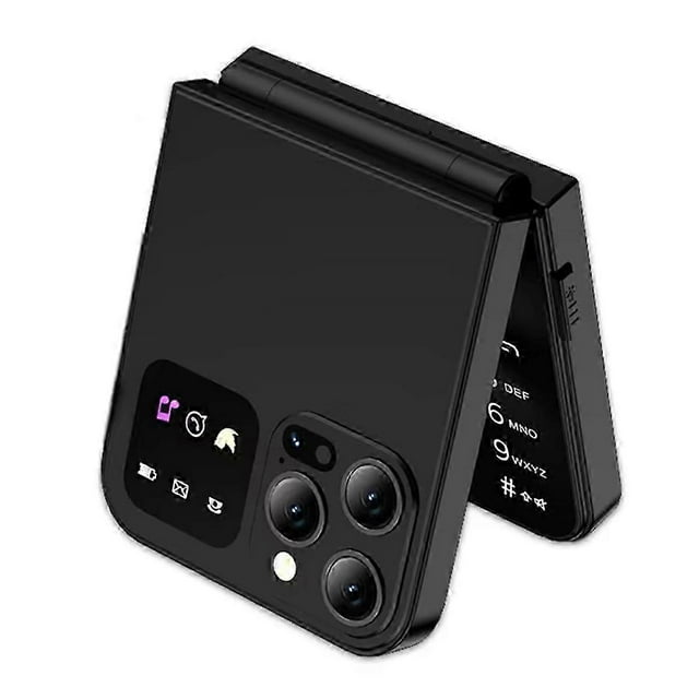 A50 Pro Flip Phone Dual SIM Card GSM Automatic Call Recording 2.4 Inch Screen Foldable Mobile Phones