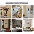 thumbnail image 5 of FSLiving Industrial Antique Style Easy Installation Low-Voltage Safe Led Remote Control Battery Run Cordless Black Vintage Retro Adjustable Angle Wall Sconce Fixture for Reading Dorm - Set of Two, 5 of 8