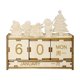 thumbnail image 2 of Ganfancp Navidad Diy de Madera Tridimensional Montado Calendario de Escritorio de Vacaciones Adornos de Escritorio Ajustable Fecha y Mes Adecuado para Escritorios de Casa Ofertas de La Semana 1 X Pén, 2 of 6