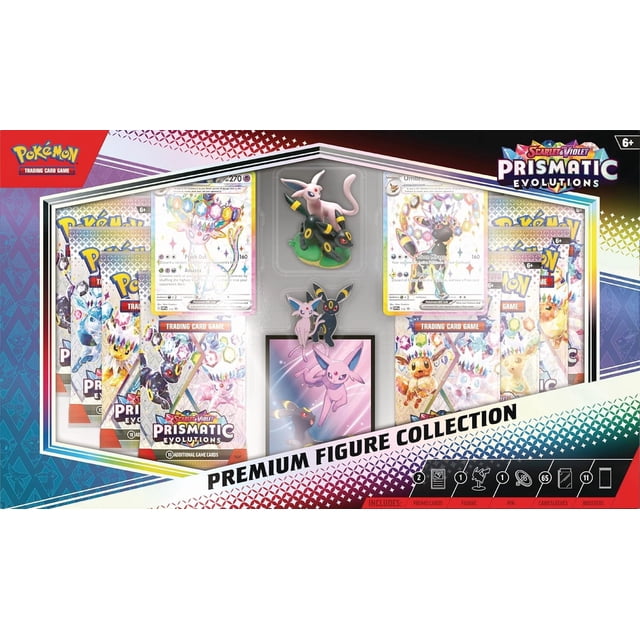 Collectible Pokemon Trading Card Games SV 8.5 Prismatic Evolutions Premium Figure Collection