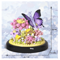 thumbnail image 4 of Bloques De Flores Artificiales Mariposa Morada Belug 582pcs, 4 of 4