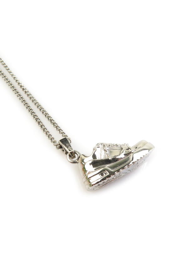 Pre-Owned Louis Vuitton LOUIS VUITTON Necklace PENDENTIF LV TRAINER Metal Silver Men's M01892...