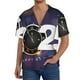 thumbnail image 1 of Fotbe 2025 Happy New Year 4 Camisa Estampada de Manga Corta para Hombre, Casual de Verano, Estilo Playero, Sin Arrugas-Small, 1 of 5