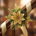 thumbnail image 2 of Qholemyo Red Berry Needle Velvet Curtain Tieback Greenery Wreath Fake Plants Home Decor Christmas Holiday Window Accessory, 2 of 5