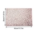 thumbnail image 3 of XKHAZA 6 Pcs Heat Insulation Mat Western Food Mat, Pvc Hollow Square Coffee Pad, 3 of 5