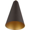 thumbnail image 4 of 41175-07 Livex Lighting Metal Shade - 1 Light Mini Pendant in Coastal Style - 7.38 Inches wide by 18 Inches high-Bronze/Antique Brass Finish, 4 of 11