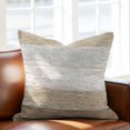 thumbnail image 2 of Throw Pillow Covers, Brown Grey 16x16 Pillow Covers for Couch/Sofa/Bed, Farmhouse Gray Barn Wooden Vintage Striped Decorative Square Linen Cushion Pillowcase for Home Decor, 2 of 9