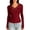 Red, variant on Tops for Women Lace V Neck Long Sleeve Slim Going out Tops Casual Stretchy Daily Undershirts Blouses,Black,S