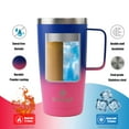 thumbnail image 3 of 20 oz Stainless Steel Insulated Tumbler with Handle, Thermal Travel Coffee Mug with Lid and Straw, 3 of 6