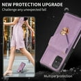 thumbnail image 3 of Crossbody Wallet Women Case for Samsung A51 4G,[RFID Blocking] Credit Card Holder with Should Strap,Premium PU Leather Purse Metal Buckle Folio Flip Cover for Samsung Galaxy A51 4G, Purple, 3 of 8