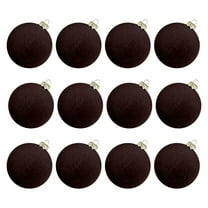 christmas decorations 12 pcs velvet Christmas balls gather Christmas tree decorations Plastic balls Hang Christmas decorations Christmas tree decorations Decoration.36 inches