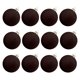 thumbnail image 2 of Adornos navideños de terciopelo en forma de bola | Decoraciones para el árbol con efecto nieve | Paquete de 12 bolas colgantes de plástico para decoración navideña, 2 of 4