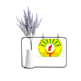 thumbnail image 1 of Tarjeta de jarrón de lavanda Unbranded emblema nacional de Madagascar, 1 of 3