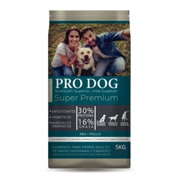 Pro Dog Adulto Razas Medianas y Grandes 5 Kg
