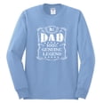 thumbnail image 2 of Wild Bobby, No. 1 Dad Genuine Legend Father's Day Mens Long Sleeve Shirt, Light Blue, Small, 2 of 6
