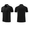 thumbnail image 3 of Men's Quick Dry Sports Polo Shirt Short Sleeve High Performance Golf Tennis Daily Casual Lapel T-Shirt, 3 of 3