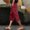 Wine, variant on Women's Summer Lightweight Linen Solid Tie Waist Side Button Pocket Capri Pants Comfortable High Waisted Casual Cropped Pants For Women Stylish And Breathable Summer Pants for Women Casual Lightweight