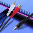 thumbnail image 4 of Aux Auxiliary 3.5Mm Audio Male To 2 Rca Y Male Stereo Cable Cord Wire Plug 4.4Ft, 4 of 6