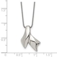 thumbnail image 5 of Stainless Steel Necklace with Pendants Chain Polished Awareness Ribbon 20in 20 inch, 5 of 5