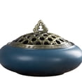 thumbnail image 4 of MasteelfCA Ceramic Incense Creative Desktop Decoration Aroma Stove Tea Ceremony Accessories Dark Blue, 4 of 7