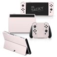 thumbnail image 1 of Tacky Design Classic Solid Color Skin Compatible with Nintendo Switch OLED Skin Wrap Cover Simple Color Skin for Nintendo Switch OLED Stickers Premium Vinyl 3M Full Wrap Decal (Red), 1 of 5