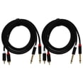 thumbnail image 1 of Miangastore Studio Monitor Cables Aluminum Alloy 2Set 5.9X0.2X0.2In, 1 of 8