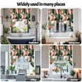 thumbnail image 6 of Green Orange Swag Valances for Windows 2 Pack Nordic Retro Medieval Geometric Abstract Swag Kitchen Curtains 36 Inches Long Rod Pocket Short Window Treatment for Kitchen Bathroom 28"x36", 6 of 8