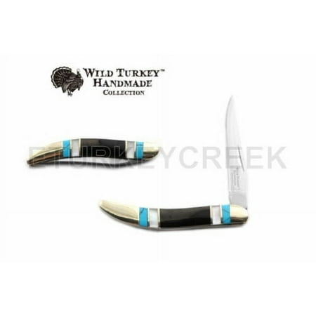 Wild Turkey Handmade Biker Tooth-Pick Folding Knife 3.5 Closed Everyday Carry
