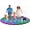 87" Round, variant on Splash Pad for Toddlers & Kids, Large Outdoor Sprinkler Play Mat with Soccer Water Spray, Backyard Summer Water Toy for Children, Family & Dogs