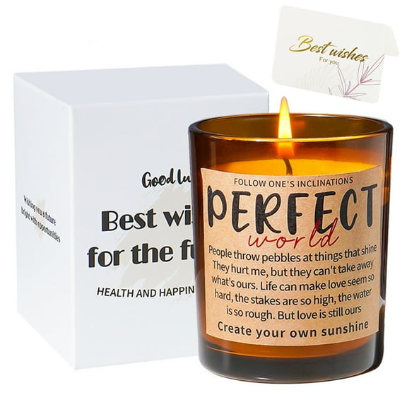 HEYMKGO Long Lasting Soy Candle Gift Set - Highly Scented Floral Jar Candles for Housewarming, Friends, Her | New Home Gifts