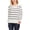 Off-White - white, variant on Vince Camuto Womens Chenille Stripe Pullover Sweater