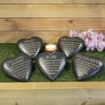 thumbnail image 2 of Plaque Cœur Gris Foncé Thoughts Of You Graveside - Papa, 2 of 4