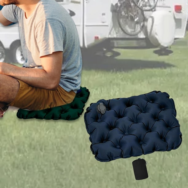 Cojín de silla de cojín de asiento inflable colchón de aire transpirable alfombra de asiento para avión de viaje estadio al aire libre caminar al aire