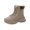 Khaki, variant on Women's Winter Combat Boots, Fleece Lined Lace Up Platform Sneaker Boots, Warm Non Slip Ankle Boots for Cold Weather