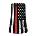 thumbnail image 3 of Fshinging Womens Tank Top 4th of July Casual Print Bandeau Patriotic Sleeveless Stretch Yoga Camis Black L, 3 of 4
