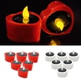 thumbnail image 3 of Coofit 6PCS LED Tea Light Flickering Flameless Tealight LED Candle for Wedding Party, 3 of 10