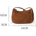 thumbnail image 7 of Zhengup Retro Crossbody Suede Bags Small Shoulder Bag Women Stylish Square Purse Fall Winter, 7 of 7