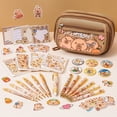 thumbnail image 7 of 28PCS Kawaii Capybara Backpack with Pencil Case & Stationery Set, 7 of 7